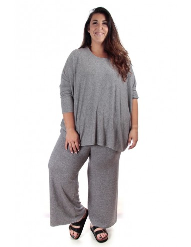 Conjunto punto oversized gris