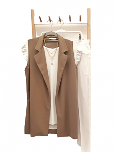 Chaleco Basic Camel
