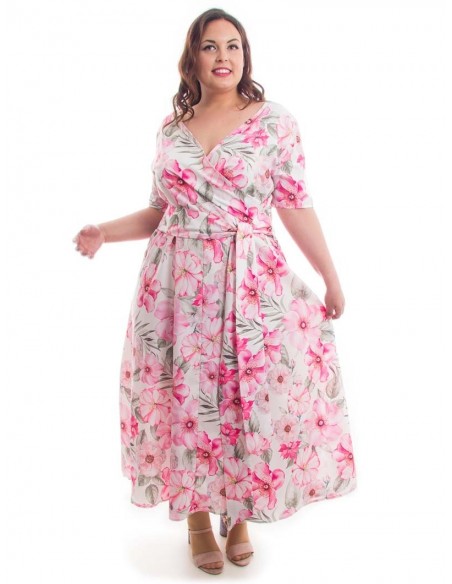 Vestido fiesta plus size Cala
