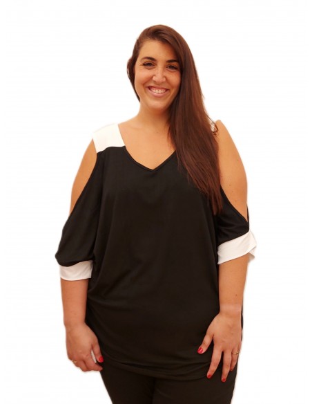 Camiseta hombro descubierto