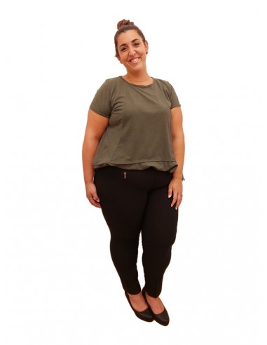 Pantalón pitillo elástico negro