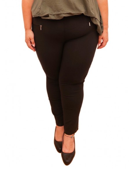Pantalón pitillo elástico negro