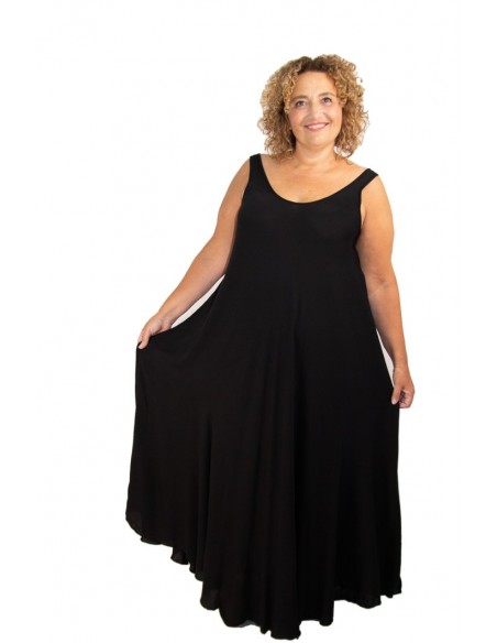 Vestido seda OLIVIA negro