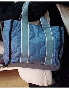 Bolso acolchado azul 2