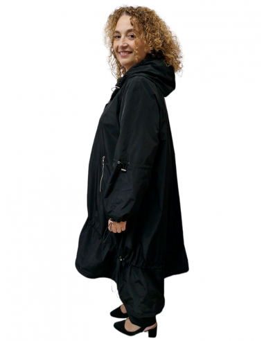 Gabardina tallas grandes Ada negra