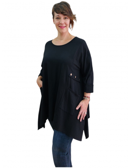 Camiseta Zoe negra