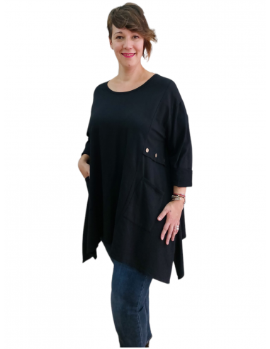 Camiseta Zoe negra