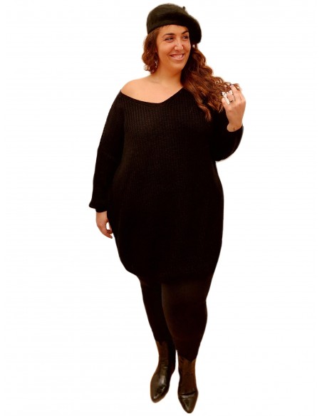 Vestido/jersey Anaí negro