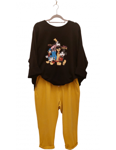 Pantalón chándal mostaza