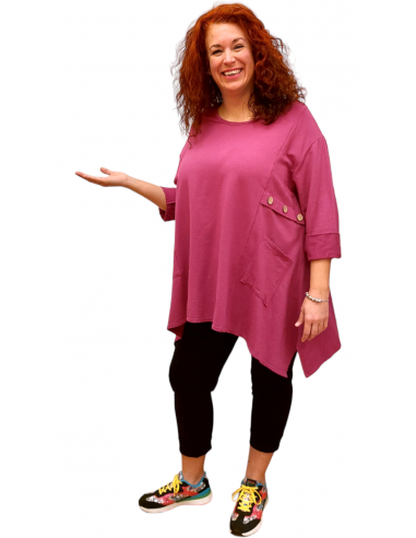 Camiseta Zoe buganvilla