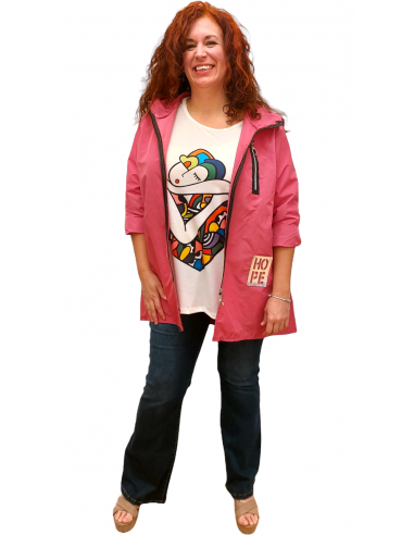 Chubasquero/gabardina fuxia