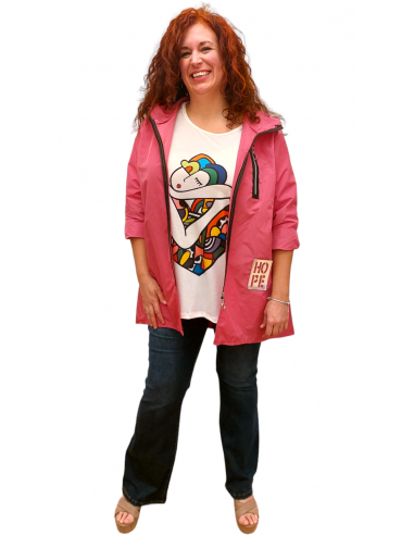Chubasquero/gabardina fuxia