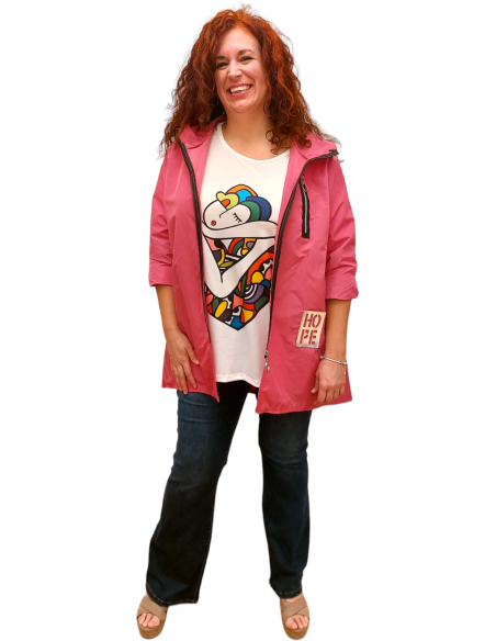 Chubasquero/gabardina fuxia
