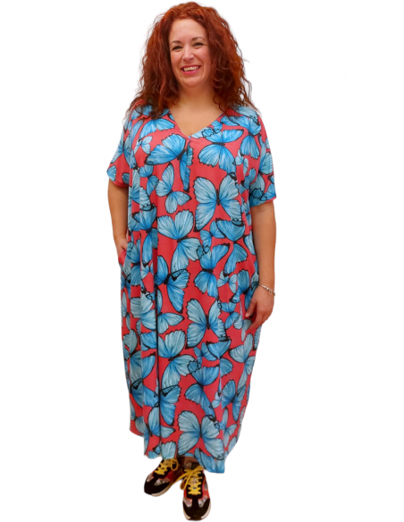 Vestido túnica mariposas