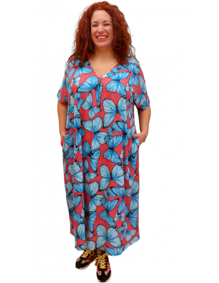 Vestido túnica mariposas