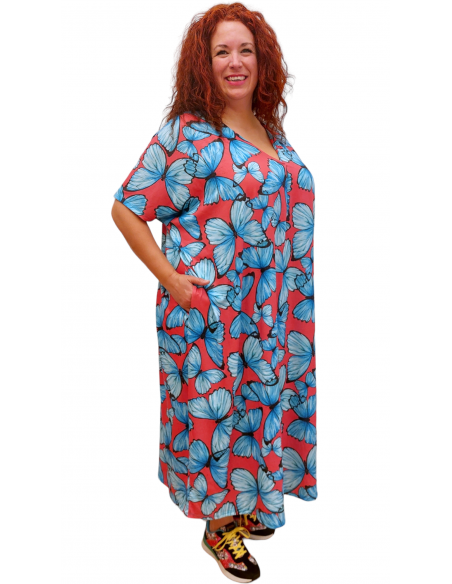 Vestido túnica mariposas