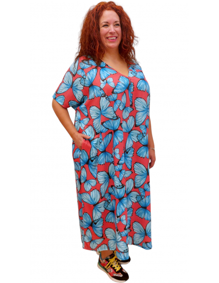Vestido túnica mariposas