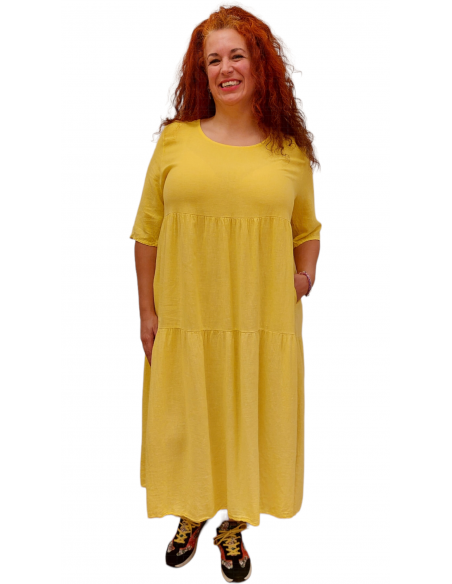 Vestido Graciela amarillo