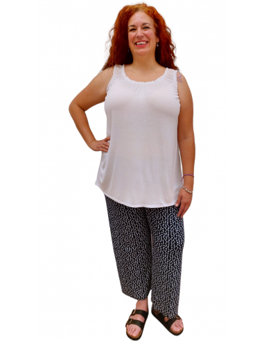 Camiseta tallas grandes basic blanca