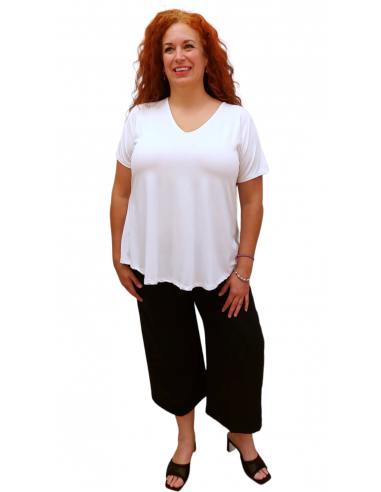 Camiseta tallas grandes básica blanca