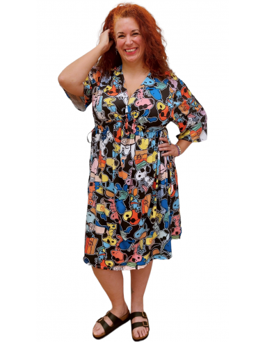 Vestido Lidia multicolor