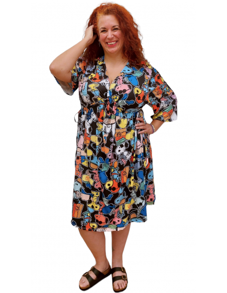 Vestido Lidia multicolor