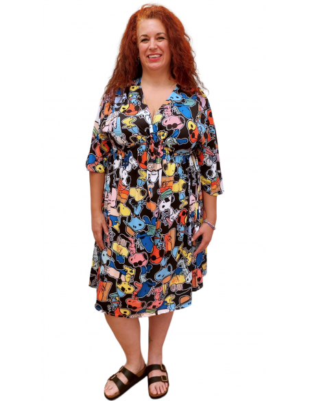 Vestido Lidia multicolor