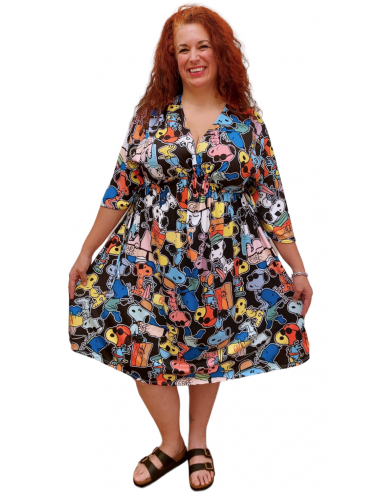 Vestido Lidia multicolor