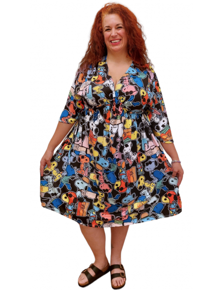 Vestido Lidia multicolor