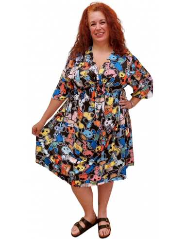 Vestido Lidia multicolor