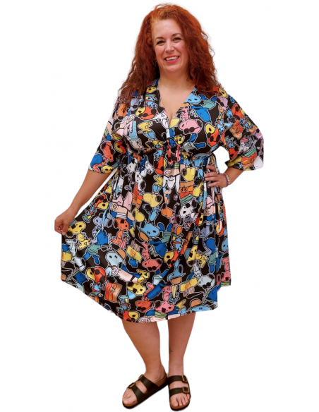 Vestido Lidia multicolor