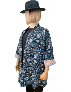 Kimono chaquetón azul