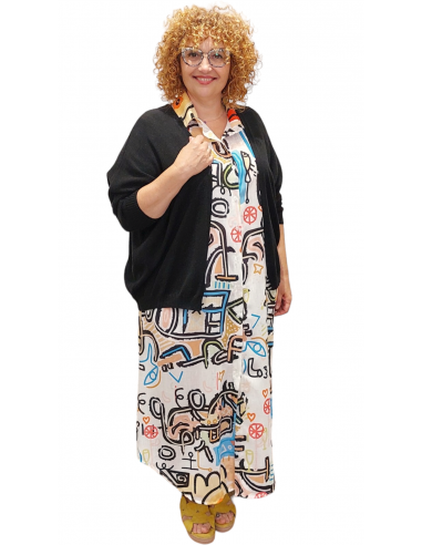 Vestido tallas grandes Mina grafitti