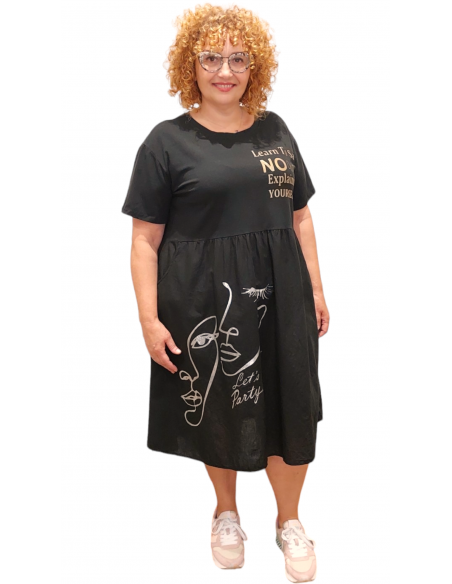 Vestido Candás negro