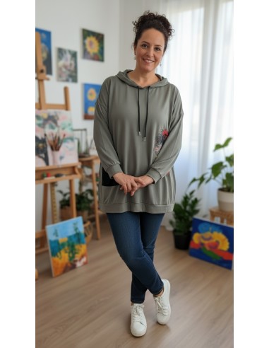 Sudadera estampado niña