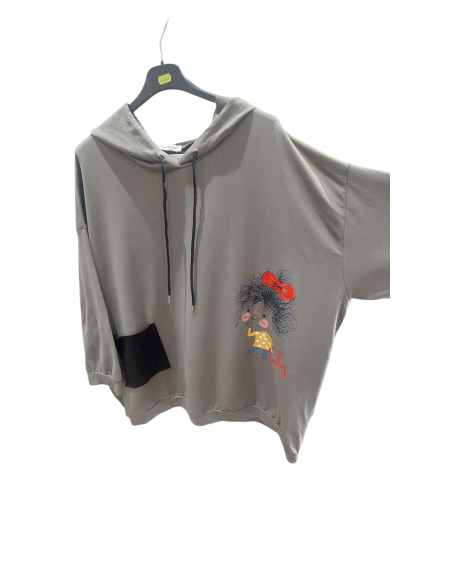 Sudadera estampado niña