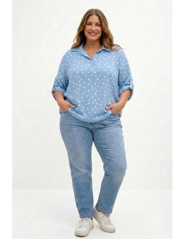 Blusa Luna Oversize azul