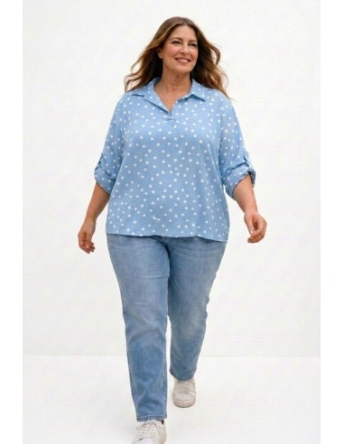 Blusa Luna Oversize azul
