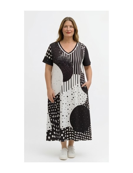 copy of Vestido Largo Estampado de Hojas Boho Chic - Especial Tallas Grandes
