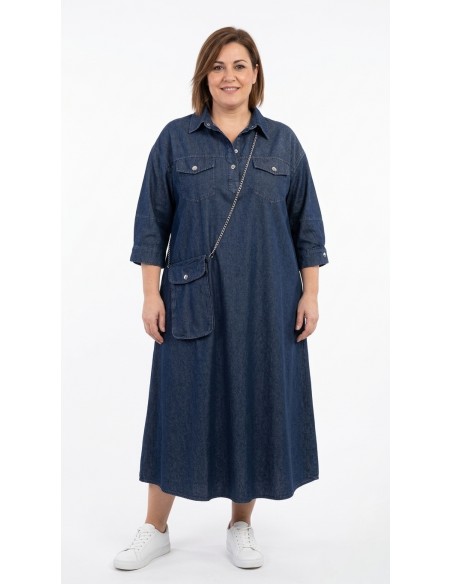 copy of Vestido Largo Estampado de Hojas Boho Chic - Especial Tallas Grandes