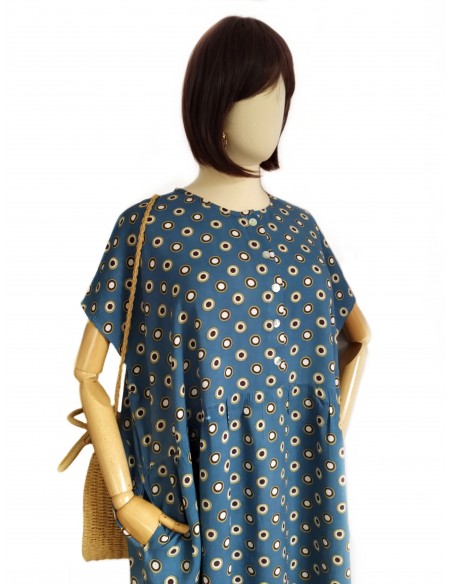 Vestido oversized Bleu