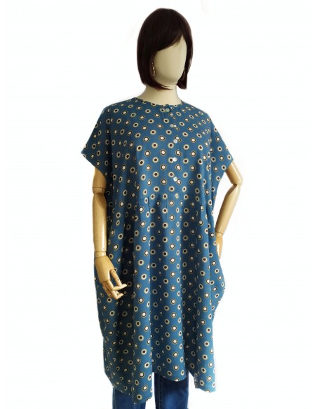 Vestido oversized Bleu