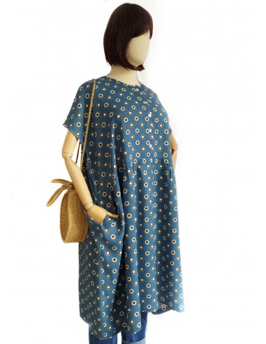 Vestido oversized Bleu