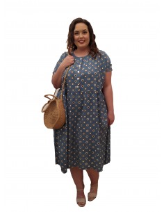 Vestido oversized Bleu