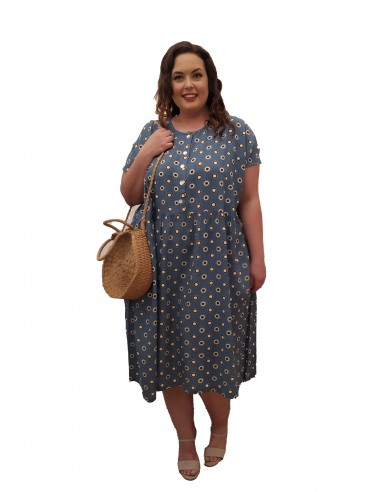 Vestido oversized Bleu