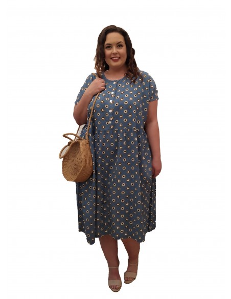 Vestido oversized Bleu
