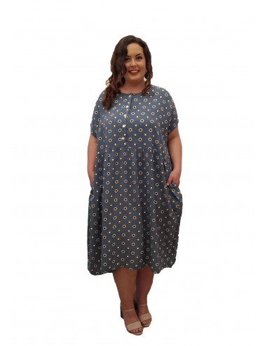 Vestido oversized Bleu