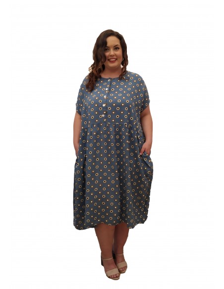 Vestido oversized Bleu