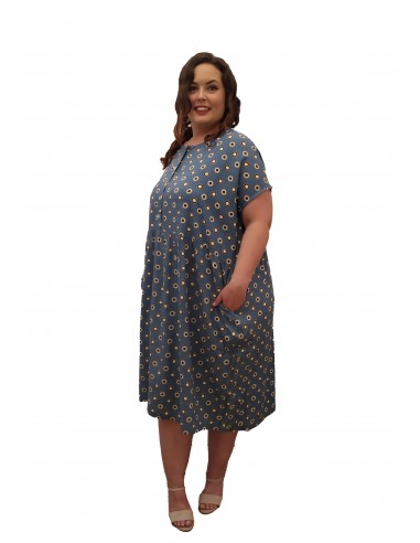 Vestido oversized Bleu