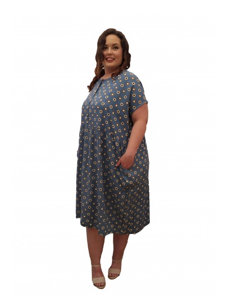 Vestido oversized Bleu